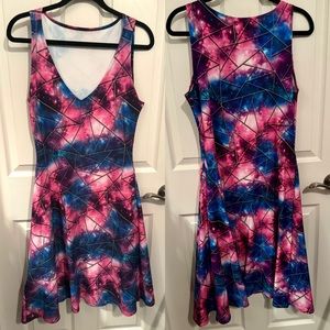 Elhoffer Design Essential Aquarius Dress - Shattered Multiverse Dress